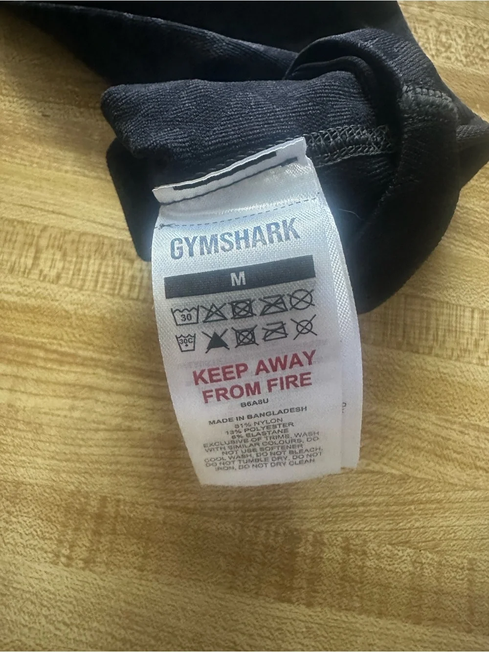 Gymshark Black High-Rise Seamless Patterned Leggings